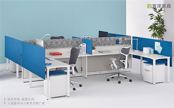 屏风工作位设计,员工办公隔断桌优点,定制屏风职员桌厂家