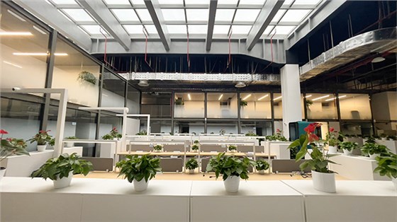 开放式办公家具：六人位办公桌