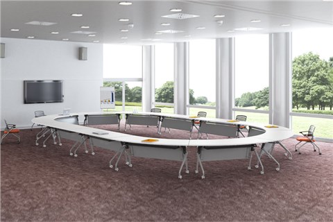 培训桌型-培训桌规格-折叠培训桌-培训桌摆放