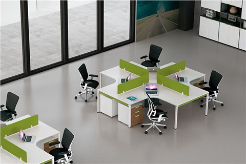 电脑桌-电脑办公桌-定制办公职员桌-屏风办公桌厂