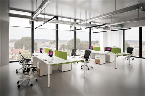 电脑桌-电脑办公桌-定制办公职员桌-屏风办公桌厂