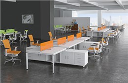 屏风式办公桌-办公桌二人组-职员桌-温州办公桌