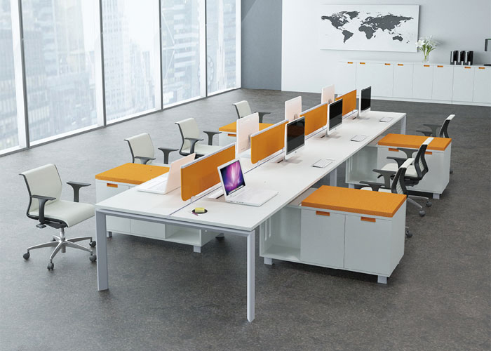 办公桌系列,屏风隔断桌,定制员工工作位,办公桌的摆放
