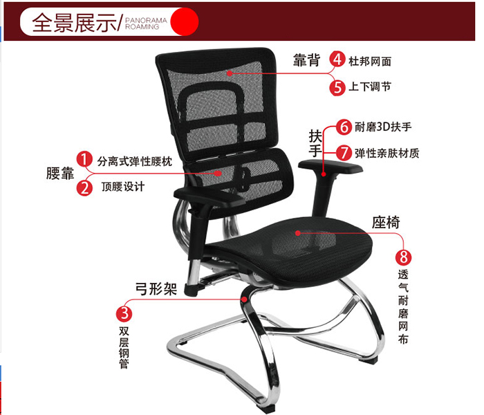 员工椅,办公椅,人体工学椅,椅子图片,椅子尺寸