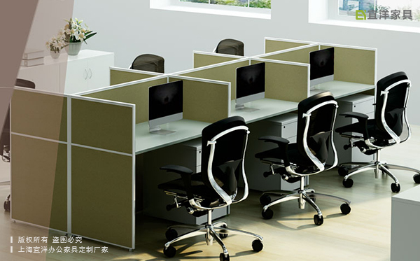 员工桌设计,板式员工办公桌,武汉办公家具
