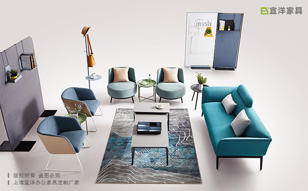 布艺沙发设计,办公室沙发摆放,定做公司创意沙发