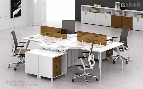 板式组合办公桌,板式办公桌,员工板式办公桌