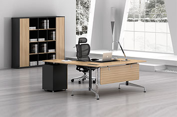 单人办公桌-卡位办公桌-板式家具品牌-总裁桌